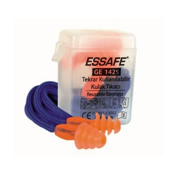 Essafe Çam Tipi Kulak Tıkacı Kordonlu Kutulu 24 Db