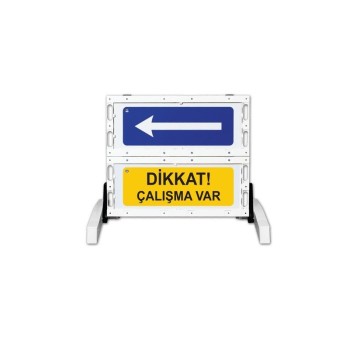 EVL 12501 FB R Katlanır Uyarı Levhalı Bariyer