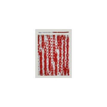 Kırmızı-Beyaz Plastik Zincir-25m