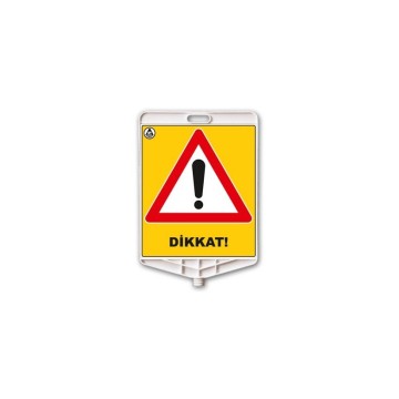 Dikkat Reflektif Uyarı Levhası