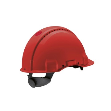 3M Kırmızı Havalandırmalı Vidalı Baret